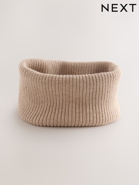 Neutral Beige Knitted Snood (1-16yrs) (F42482) | AED36 - AED46