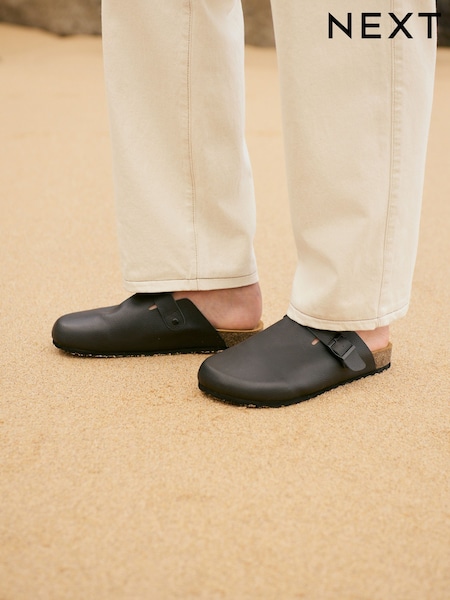 Black Suede Mules (F42491) | OMR20