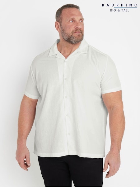 BadRhino Big & Tall White Seersucker Shirt (F42509) | €42