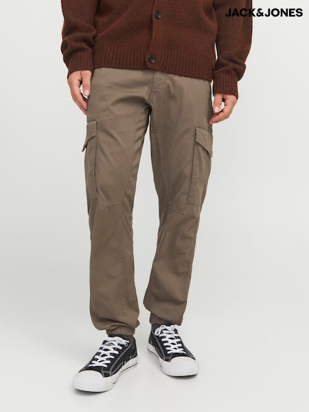 JACK & JONES Grey Slim Fit Cargo Trousers (F42853) | €64