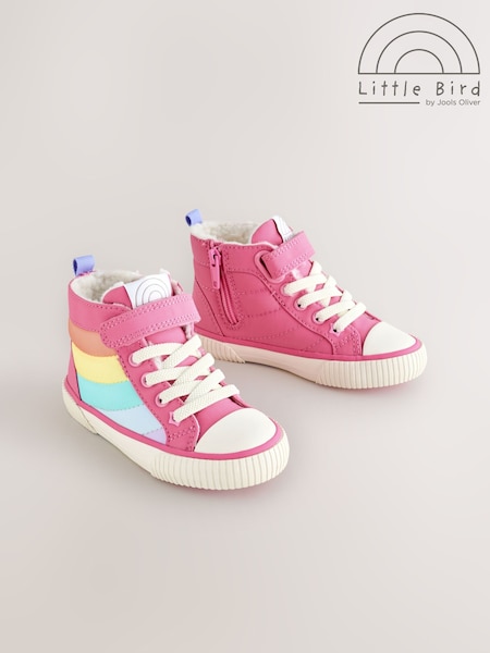 Little Bird by Jools Oliver Multi Pastel Padded Hi-Top Trainers (F42857) | €40 - €50
