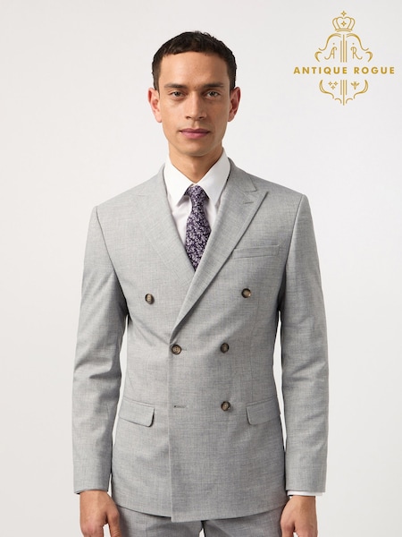 Antique Rogue Grey Slim Fit Jacket (F42879) | €151