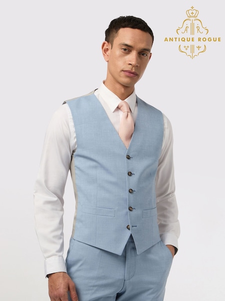 Antique Rogue Blue Montrose Cloud Waistcoat (F42888) | €92