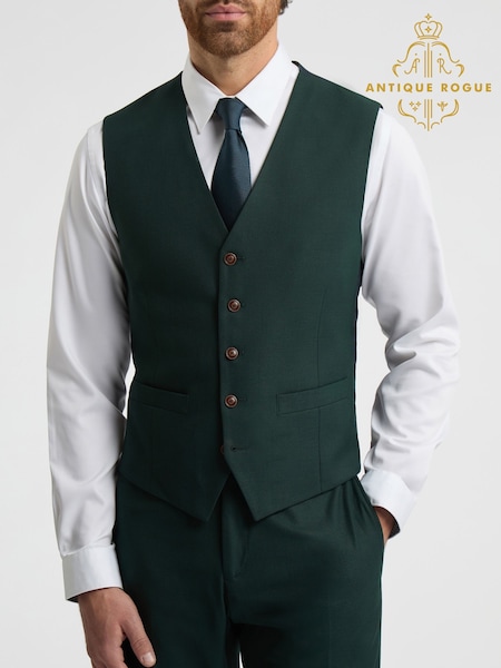 Antique Rogue Green Blake Deep Waistcoat (F42902) | €98