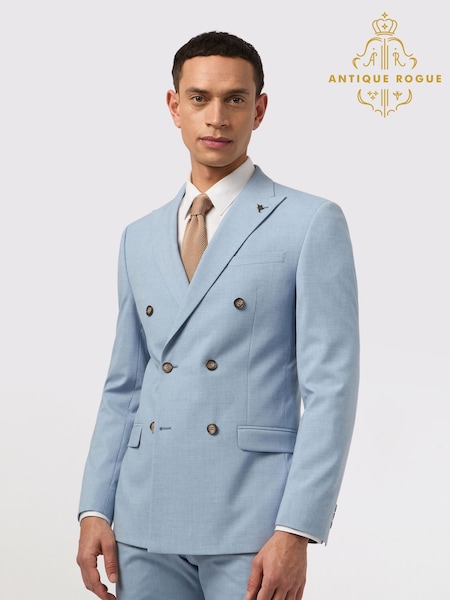 Antique Rogue Blue Clolud Slim Jacket (F42923) | €163