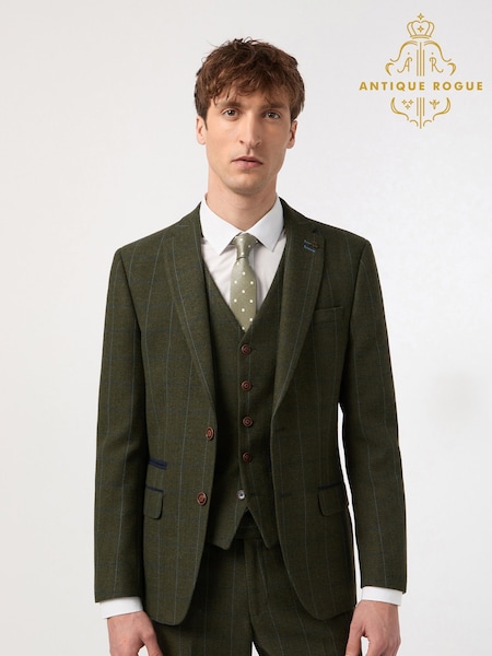 Antique Rogue Green And Blue Hooper Check Jacket (F42935) | €192
