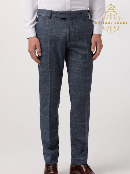 Antique Rogue Blue Lenox Trousers (F42956) | AED489