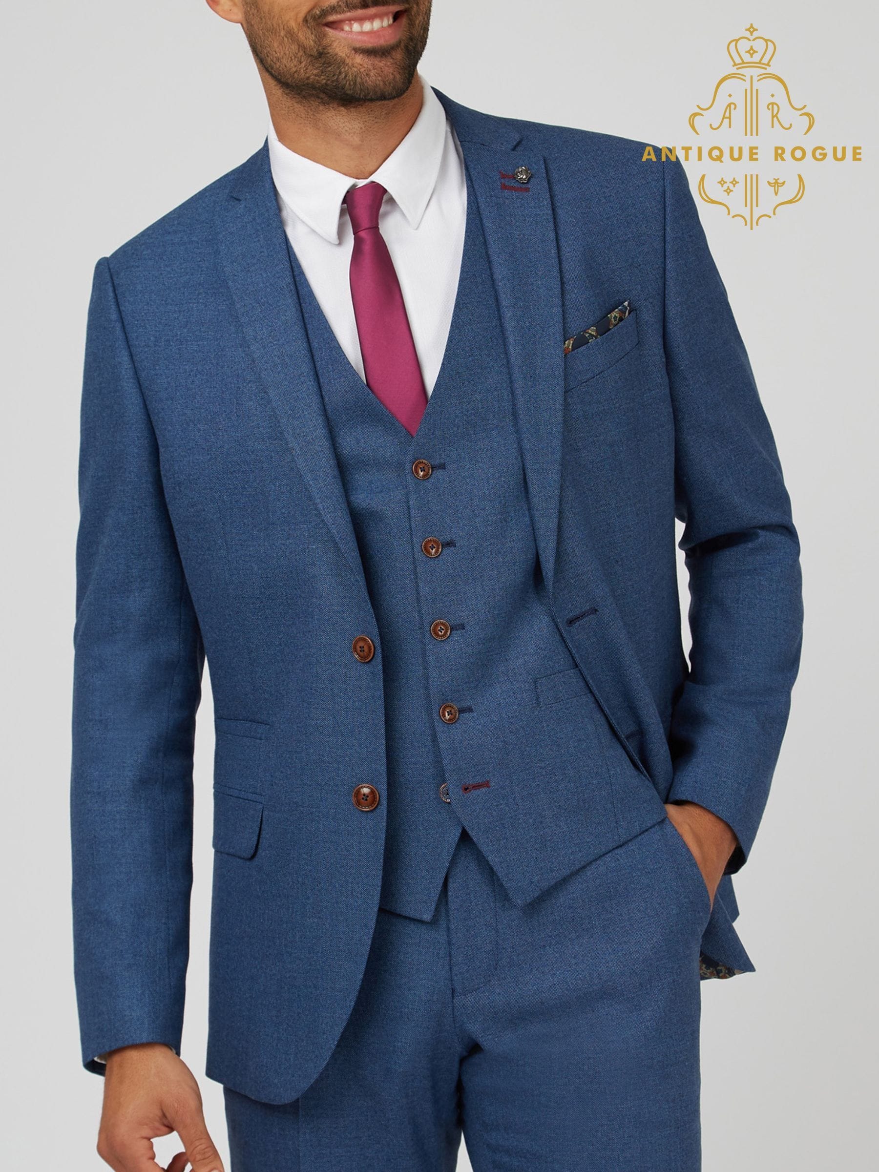Mens Blue Suits | Navy, Royal & Light Blue Suits For Men | Next Japan