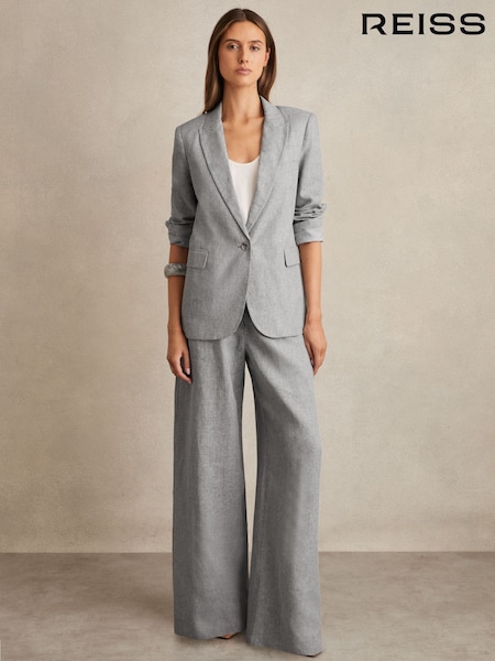 Reiss Willow Linen-Blend Single-Breasted Blazer (F43023) | 303 €