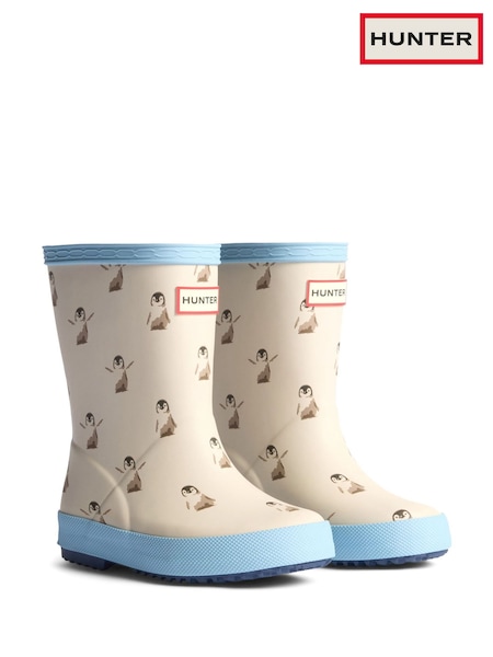Hunter Kids First White Wellington Boots (F43042) | €58