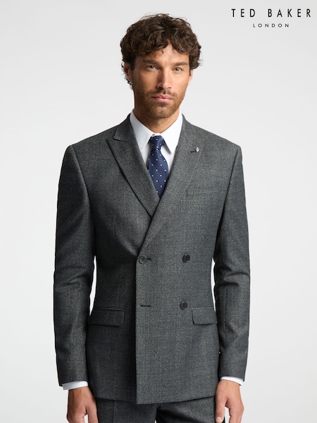 Ted Baker Grey Sagan Check Slim Jacket (F43098) | €330