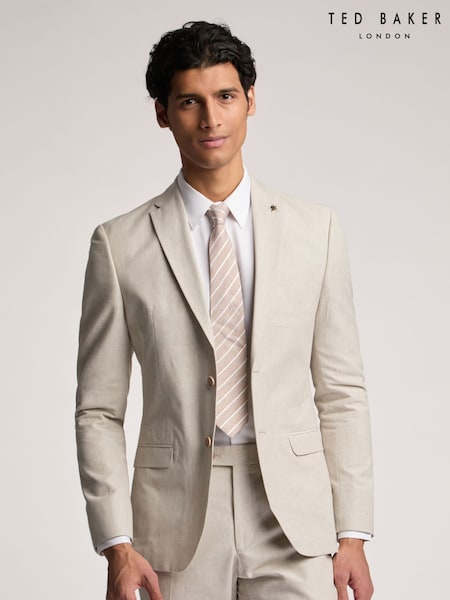 Ted Baker Natural Slim Morris Cott Lin Jacket (F43099) | €330