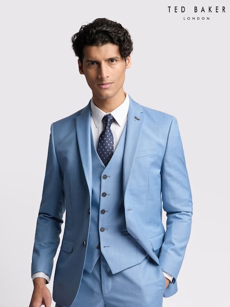 Ted Baker Blue Slim Blake Sharkskin Jacket (F43112) | €330
