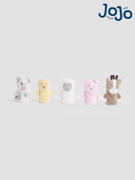 JoJo Maman Bébé Farm Animal Finger Puppets (F43254) | €26