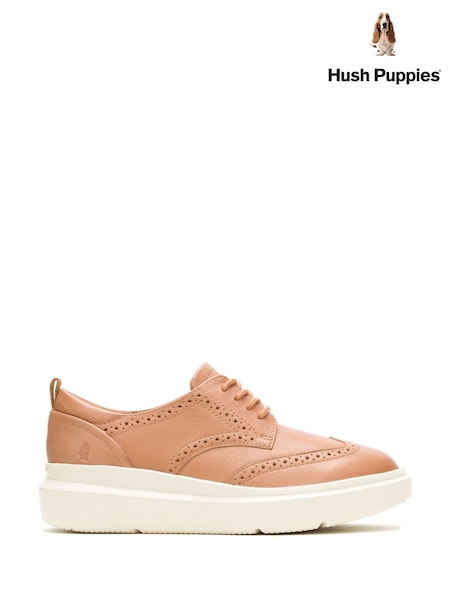 Hush Puppies Gold Joy Wingtip Lace Up Boots (F43315) | €129
