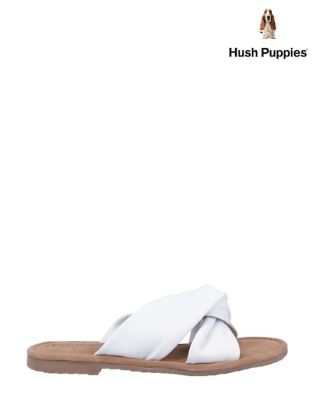 Alb - Sandale Hush Puppies Amy cu talpă extra lată (F43317) | 320 LEI