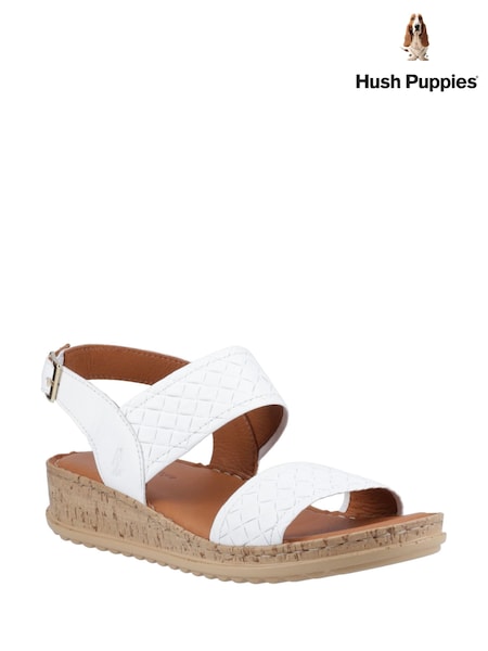 Hush Puppies Wide Fit Ebony White Sandals (F43349) | 113 €