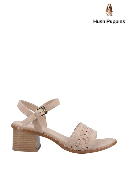 Коричневый - Hush Puppies Lacie Heeled Black Sandals (F43355) | €106