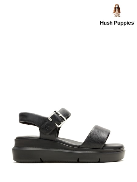 Hush Puppies Uplift Quarter Strap Black Sandals (F43373) | €108