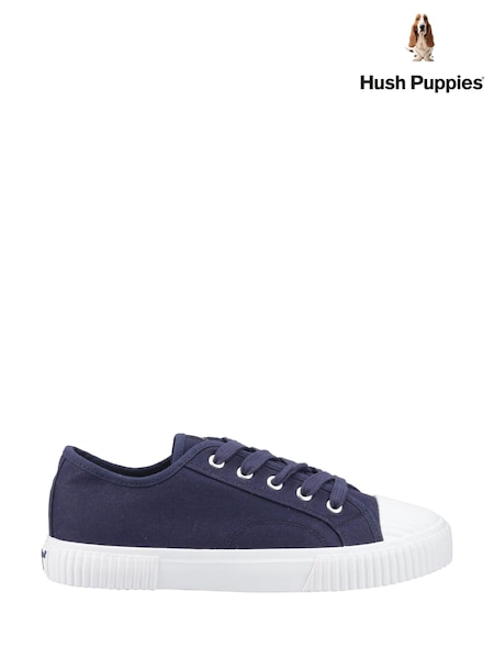Hush Puppies Blue Freya Canvas Trainers (F43376) | €69