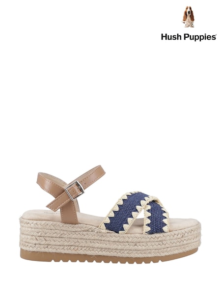 Hush Puppies Jemma Espadrille Black Sandals (F43400) | €77