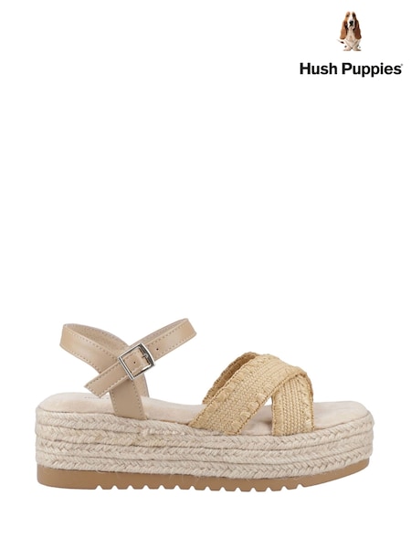 Hush Puppies Jemma Espadrille Black Sandals (F43404) | €77