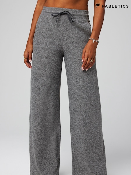 Fabletics Grey Cloud Jersey Wide Leg Joggers (F43557) | R$ 690