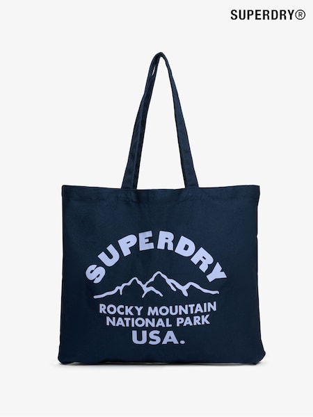 Superdry Blue 100% Cotton Tote Bag (F43583) | €9