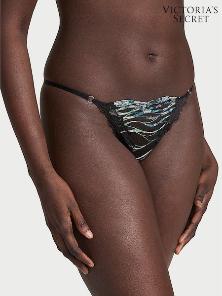 Victoria's Secret Siren Black Bikini Sequin Embroidery Knickers (F43623) | €22.50