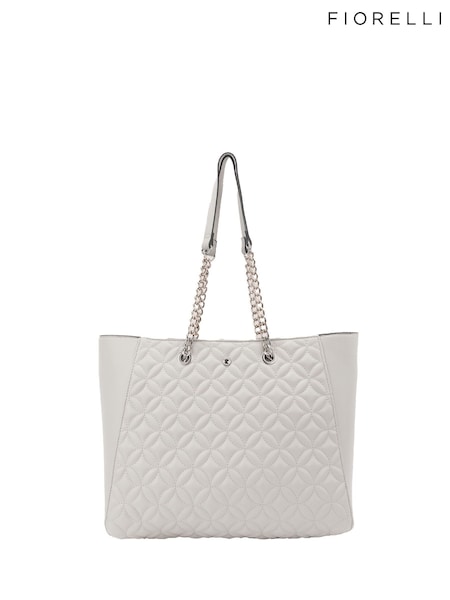Grey - Fiorelli Grey Camillie Chain Shopper Tote Bag