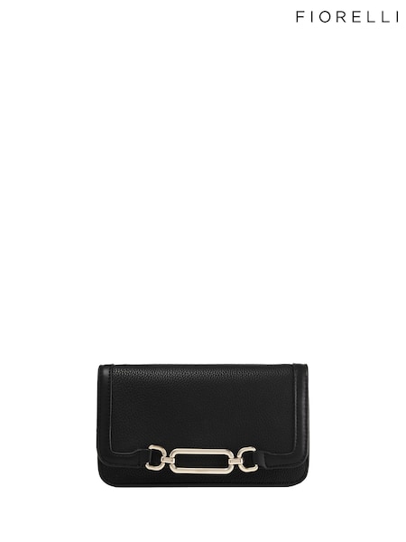 Black - Fiorelli Emilia Hardware Clutch Bag