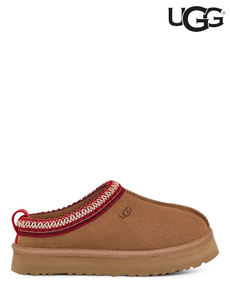 UGG Tan Brown Kids Tazz Slippers (F43756) | €108
