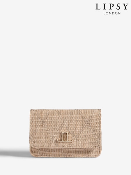 Bege - Lipsy Print Mini Phone Cross-Body Bag (F43777) | R$ 245