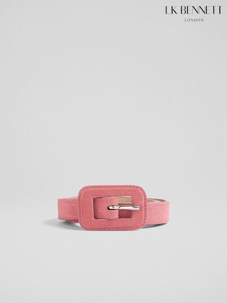 LK Bennett Pink Vera Suede Covered Buckle Purse (F43785) | 4,146 UAH