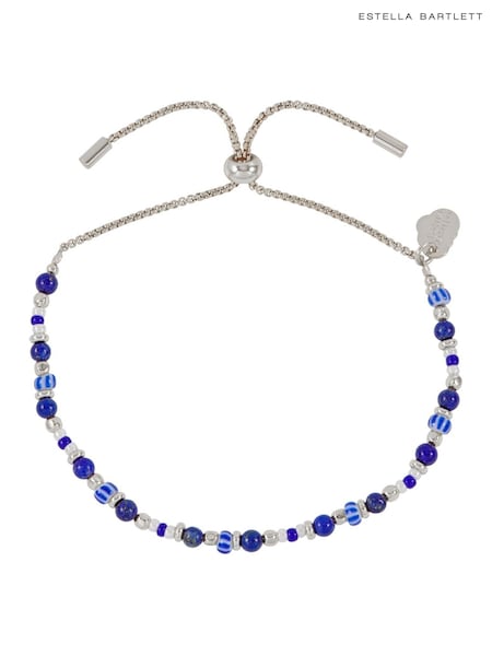 Estella Bartlett Silver Tone Mixed Glass Amelia Bracelet (F43950) | €26
