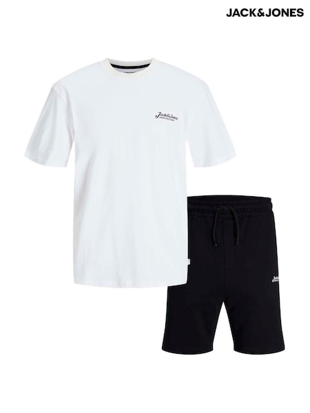 JACK & JONES T-Shirt And Short Co Ord Set (F44030) | 179 LEI