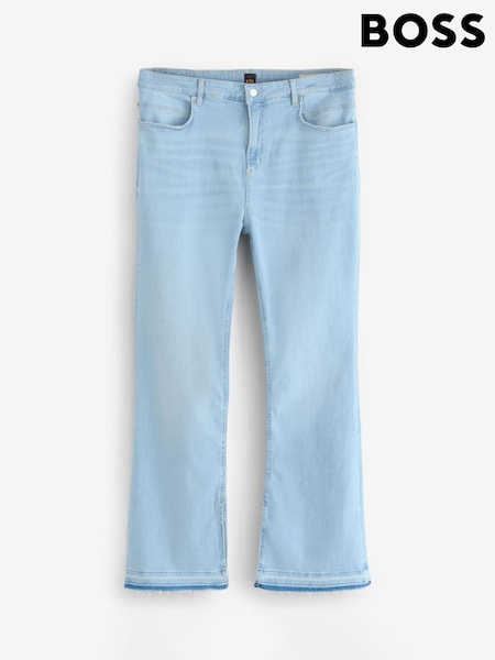 BOSS Blue Light Wash Bootcut Stretch Denim Jeans (F44069) | €158