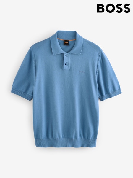 BOSS Blue Regular Fit Asac Logo Polo Shirt (F44083) | €77