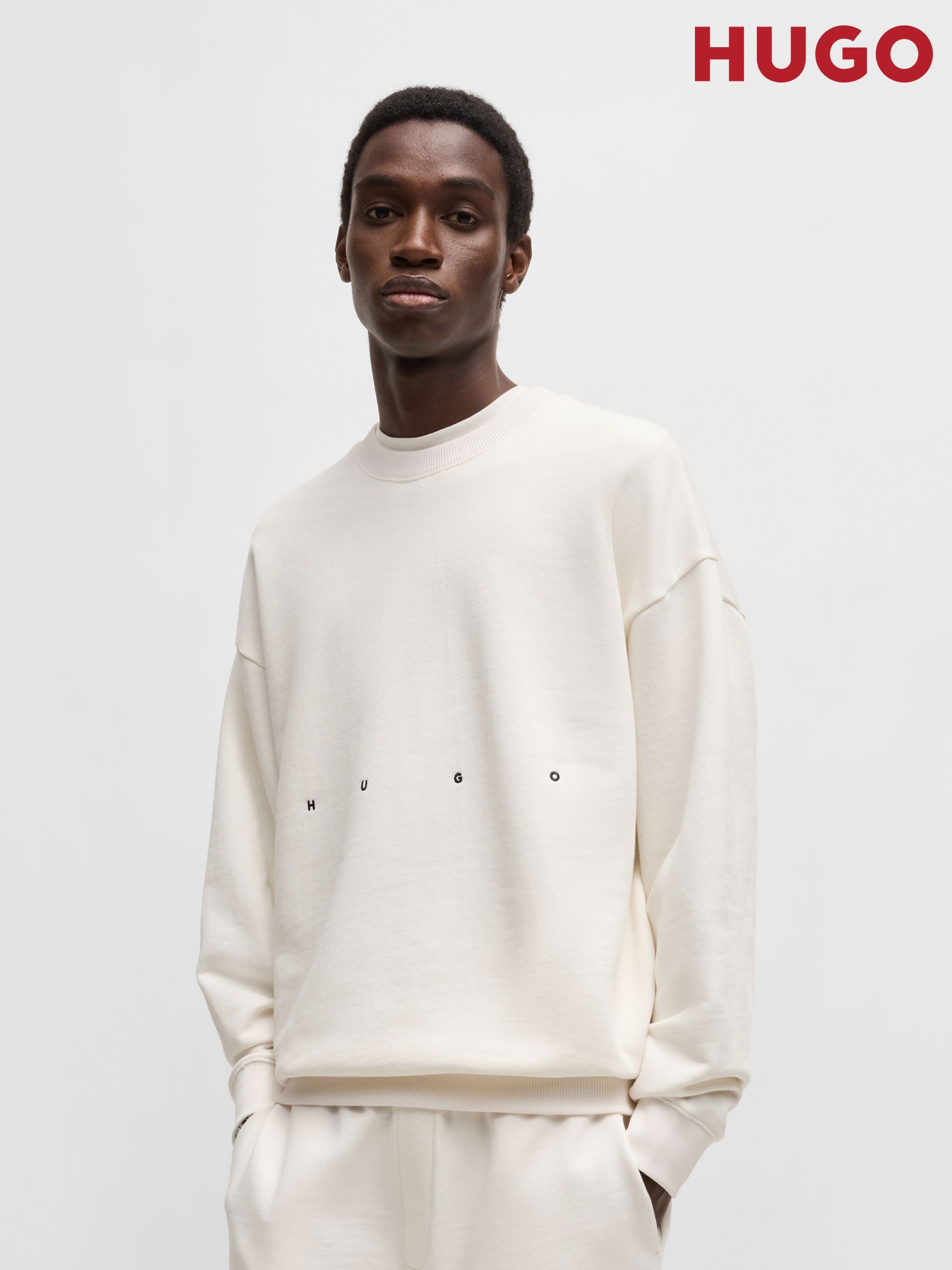 Outer106 プレミアムグラフィック　スウェットトップ Men's, Natural, Graphic, 100% Cotton, Sweatshirtsandhoodies