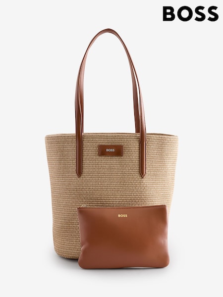 BOSS Natural Raffia Tote Bag (F44137) | €259