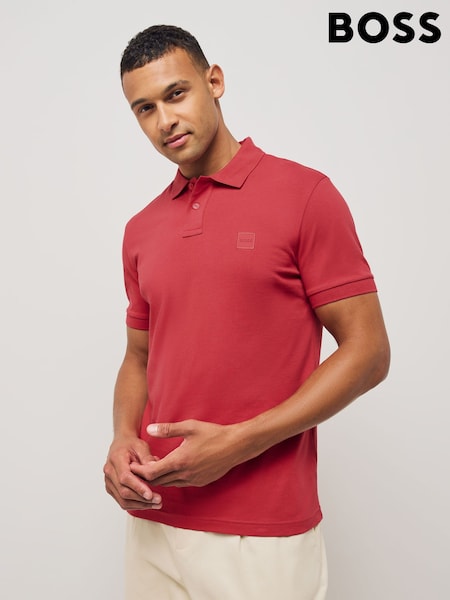 BOSS Red Passenger Slim-Fit Box Logo Polo Shirt (F44179) | €104