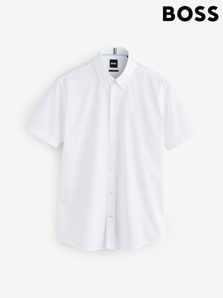 BOSS White Slim Fit Roan Shirt (F44199) | €77
