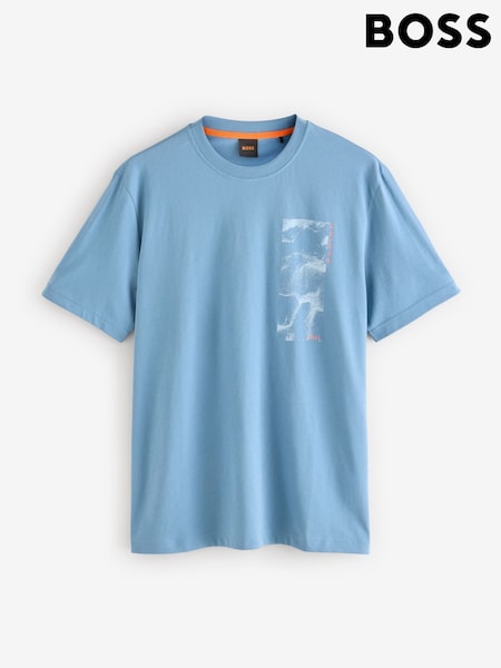 modra - BOSS Regular Fit 100% Cotton Graphic T-Shirt (F44219) | € 59