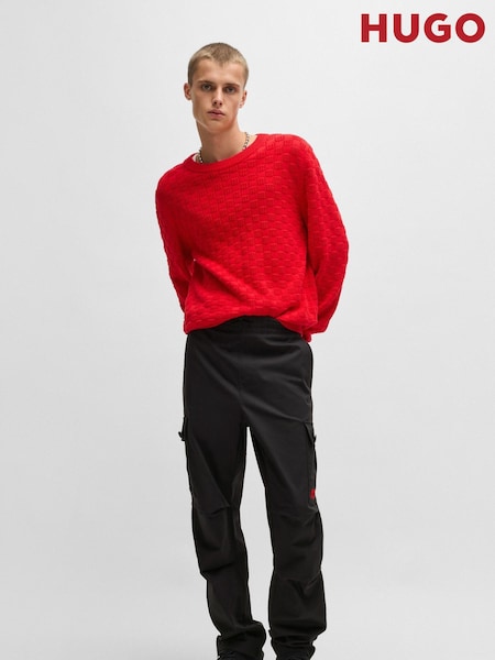 HUGO Grey Garlo 100% Cotton Trousers (F44234) | R$ 1,175