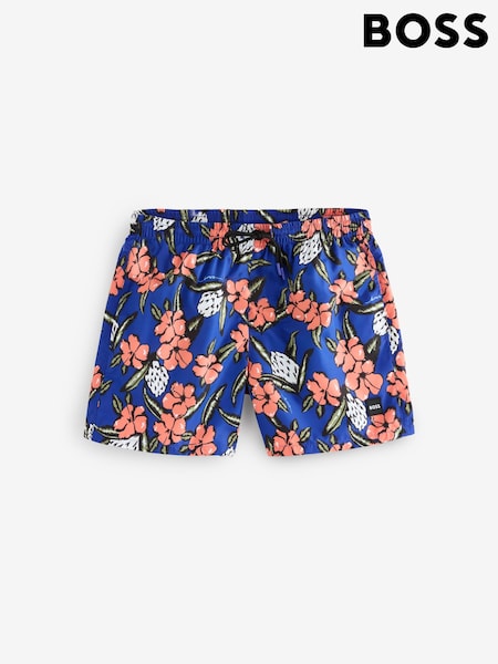 BOSS Blue Piranha Printed Swim Shorts (F44245) | €91