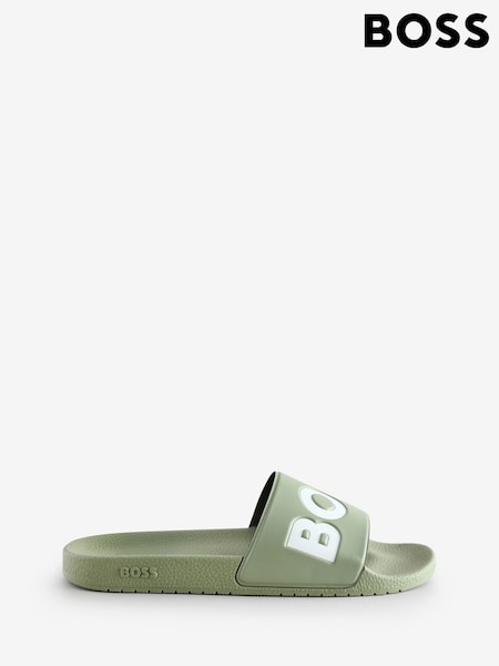 BOSS Green Logo Sliders (F44253) | INR 7,525