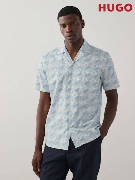 HUGO Relaxed Fit Ellino 100% Cotton Shirt (F44310) | €118