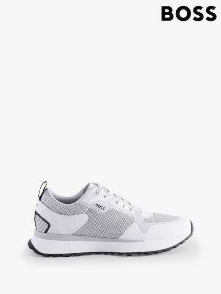 BOSS White Jonah Logo Trainers (F44311) | €264