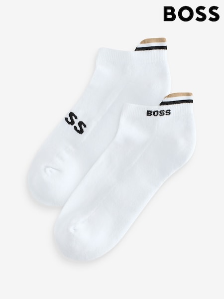 BOSS White Logo Socks 2 Pack (F44334) | €17.50