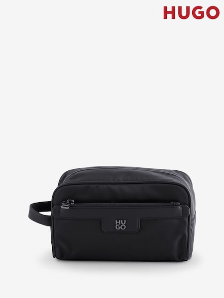 HUGO Metal Stacked Logo Washbag (F44394) | €131